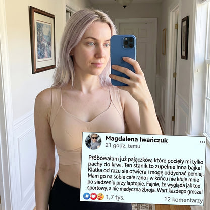 Stanik korygujący posturę